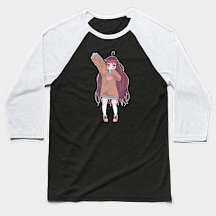 Anime Girl Yanna Baseball T-Shirt